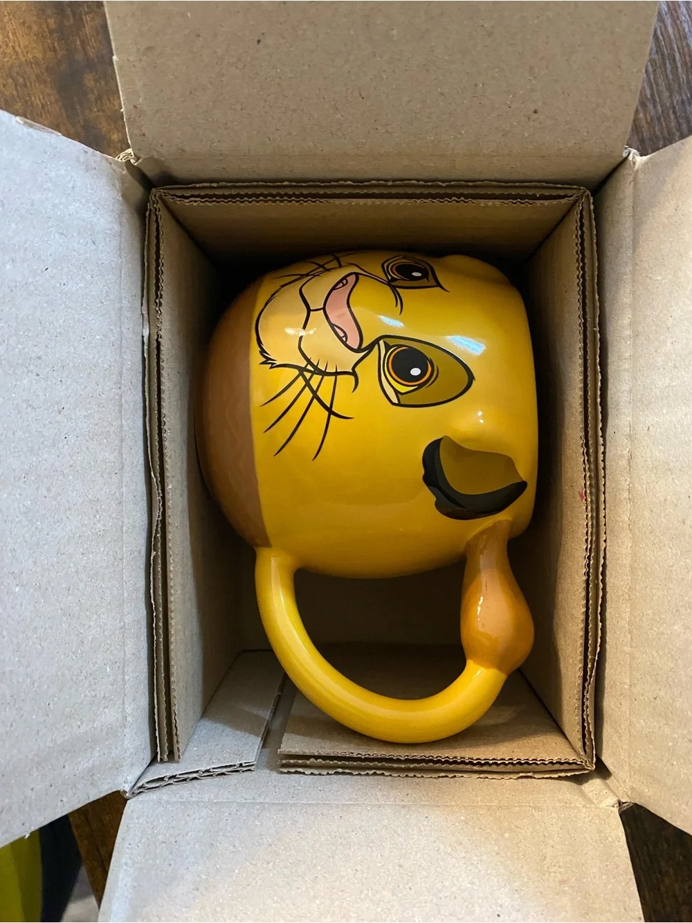 Disney The Lion King Simba Yellow Ceramic Mug